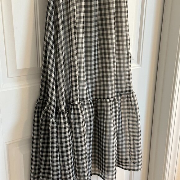 AURA Checkered Tiered Dress Size XS - Picture 3 of 8